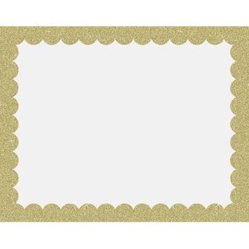 UCreate Premium Poster Board, 1 count - Scalloped Gold Glitter Border, 28" x 22"-045173400110-LR-331757-1-LR eShop