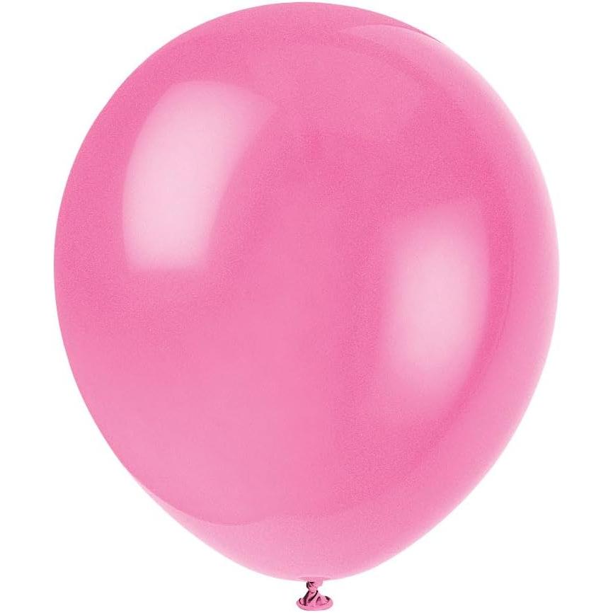 Unique 12" Latex Balloons, 10 count - Bubblegum Pink-011179545315-LR-359577-2-LR eShop