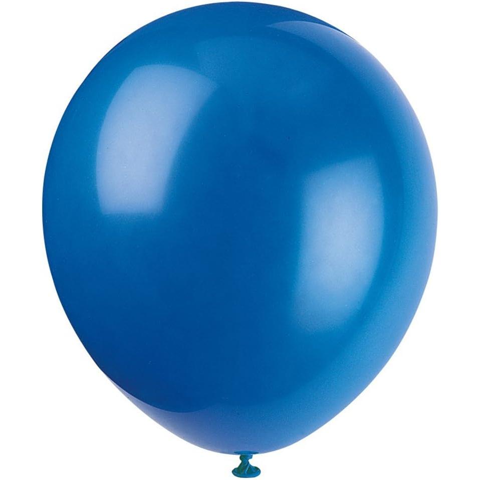 Unique 12" Latex Balloons, 10 count - Royal Blue-011179545018-LR-359574-2-LR eShop