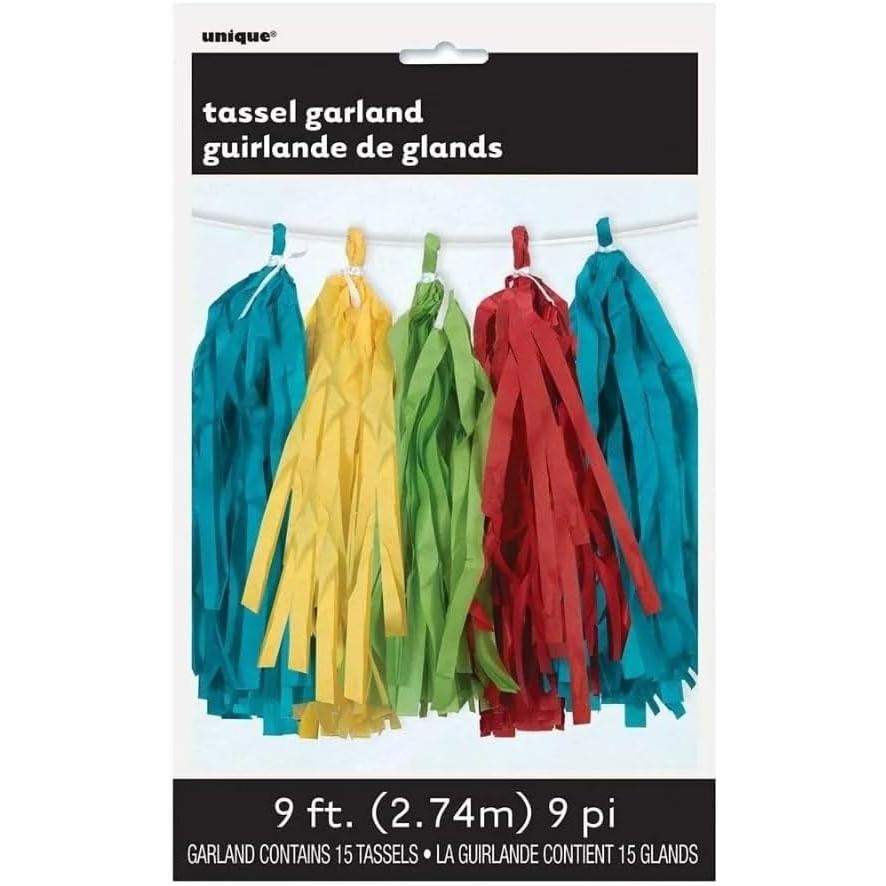 Unique Vibrant Multicolored Tissue Tassel Garland, 9 ft-011179629596-LR-359579-1-LR eShop