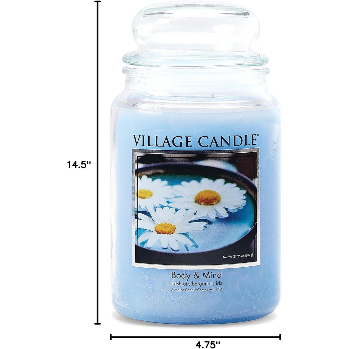 Village Candle Large Apothecary Jar Candle - Body & Mind-602406643913-LR-332801-2-LR eShop
