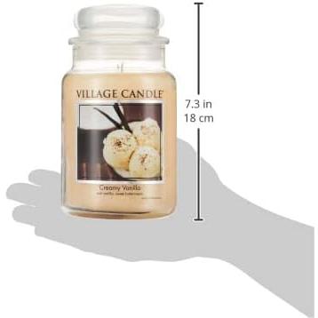 Village Candle Large Apothecary Jar Candle - Creamy Vanilla-602406801467-LR-199896-2-LR eShop