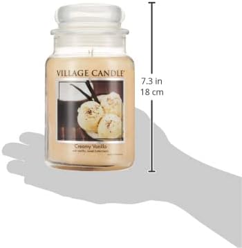 Village Candle Large Apothecary Jar Candle - Creamy Vanilla-602406801467-LR-199896-2-LR eShop