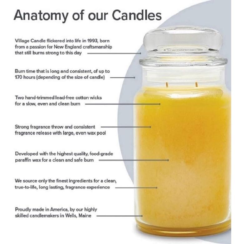 Village Candle Large Apothecary Jar Candle - Creamy Vanilla-602406801467-LR-199896-3-LR eShop