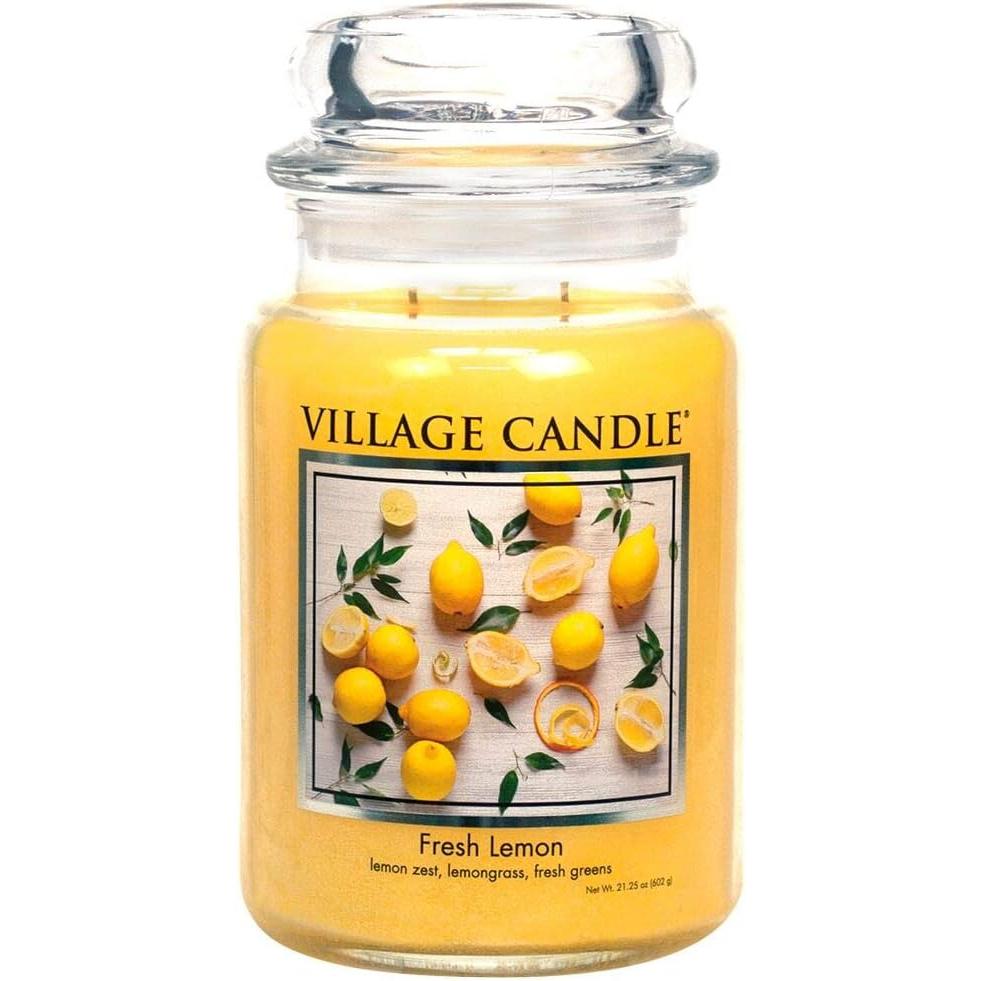 Village Candle Large Apothecary Jar Candle - Fresh Lemon-602406641674-LR-339966-1-LR eShop