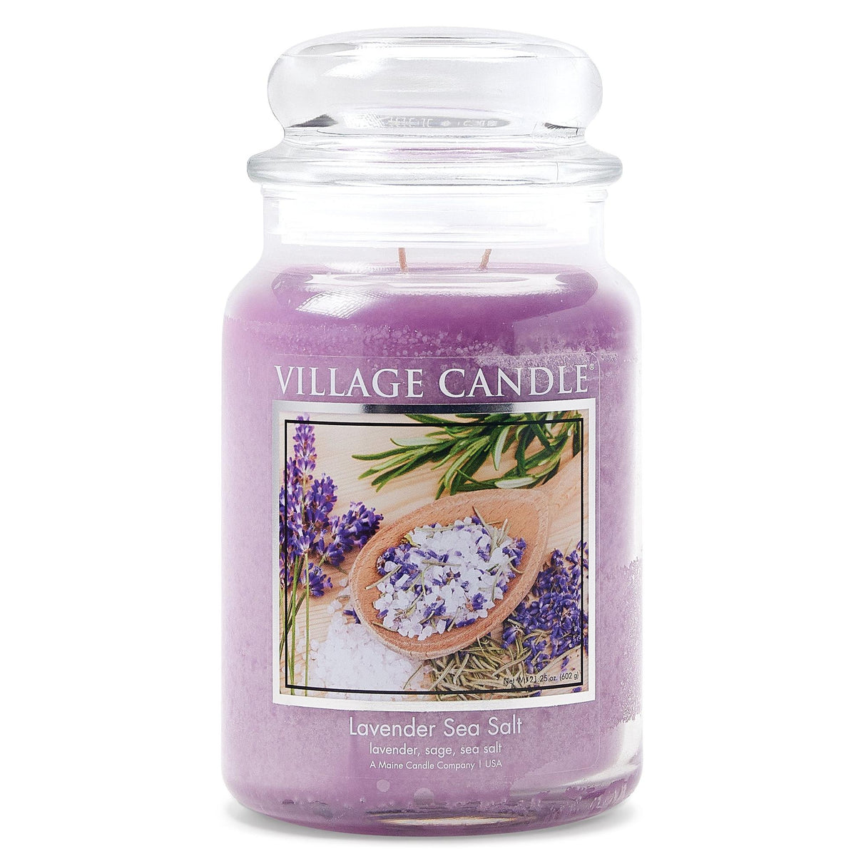 Village Candle Large Apothecary Jar Candle - Lavender Sea Salt-602406643944-LR-332806-1-LR eShop