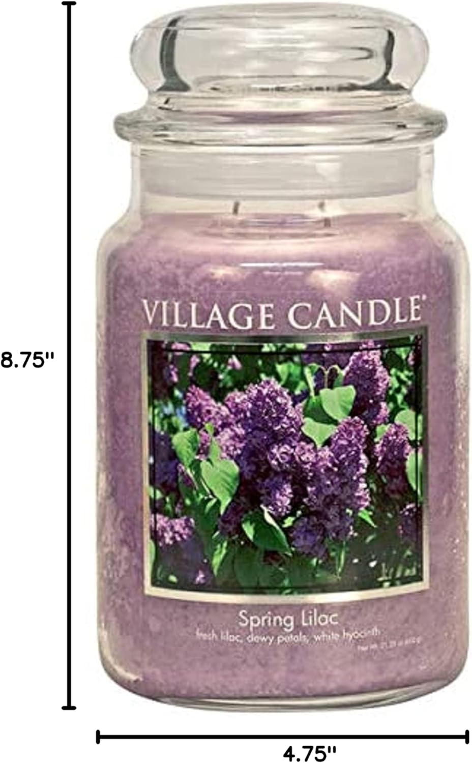 Village Candle Large Apothecary Jar Candle - Spring Lilac-602406645191-LR-339967-3-LR eShop