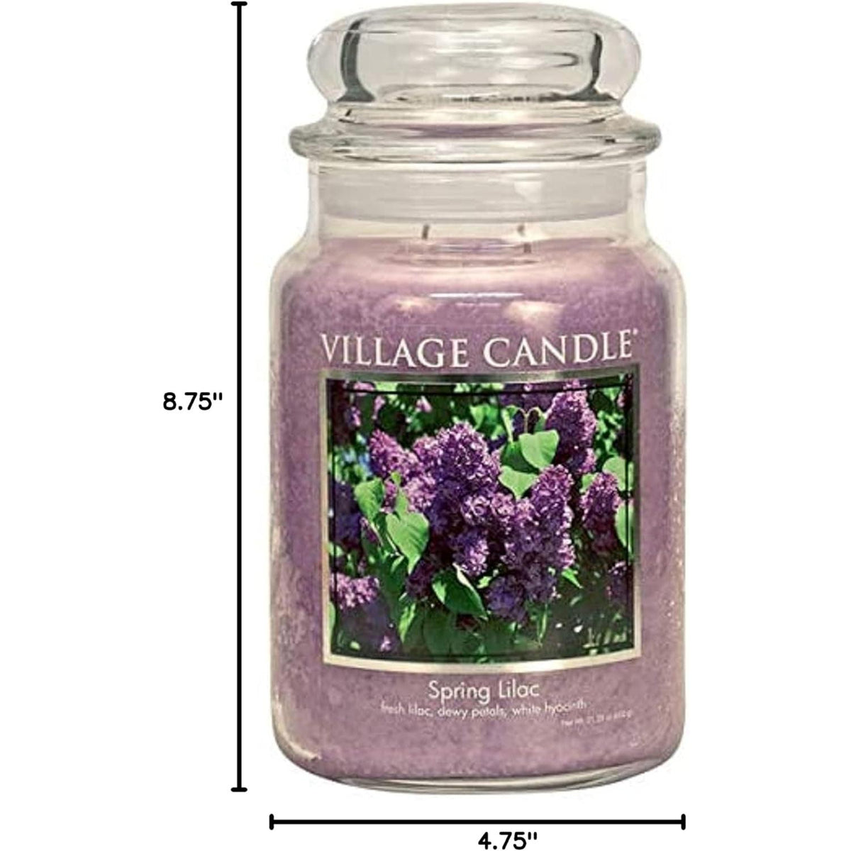 Village Candle Large Apothecary Jar Candle - Spring Lilac-602406645191-LR-339967-3-LR eShop