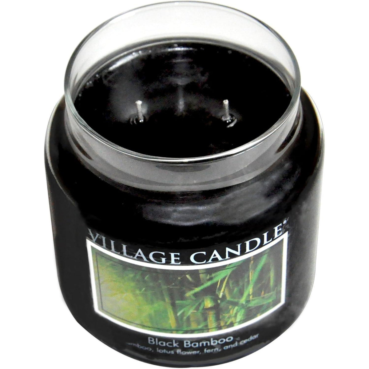 Village Candle Medium Glass Apothecary Jar Candle - Black Bamboo-602406603160-LR-275704-2-LR eShop