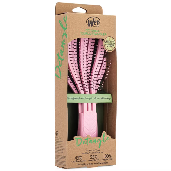Wet Brush Go Green Curly Detangling Hair Brush - Pink-736658537918-LR-349088-8-LR eShop