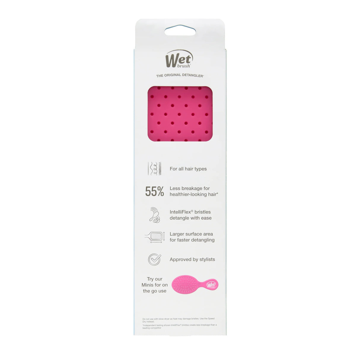 Wet Brush Paddle Detangler Hair Brush - Frost Pink-736658449372-LR-359886-11-LR eShop