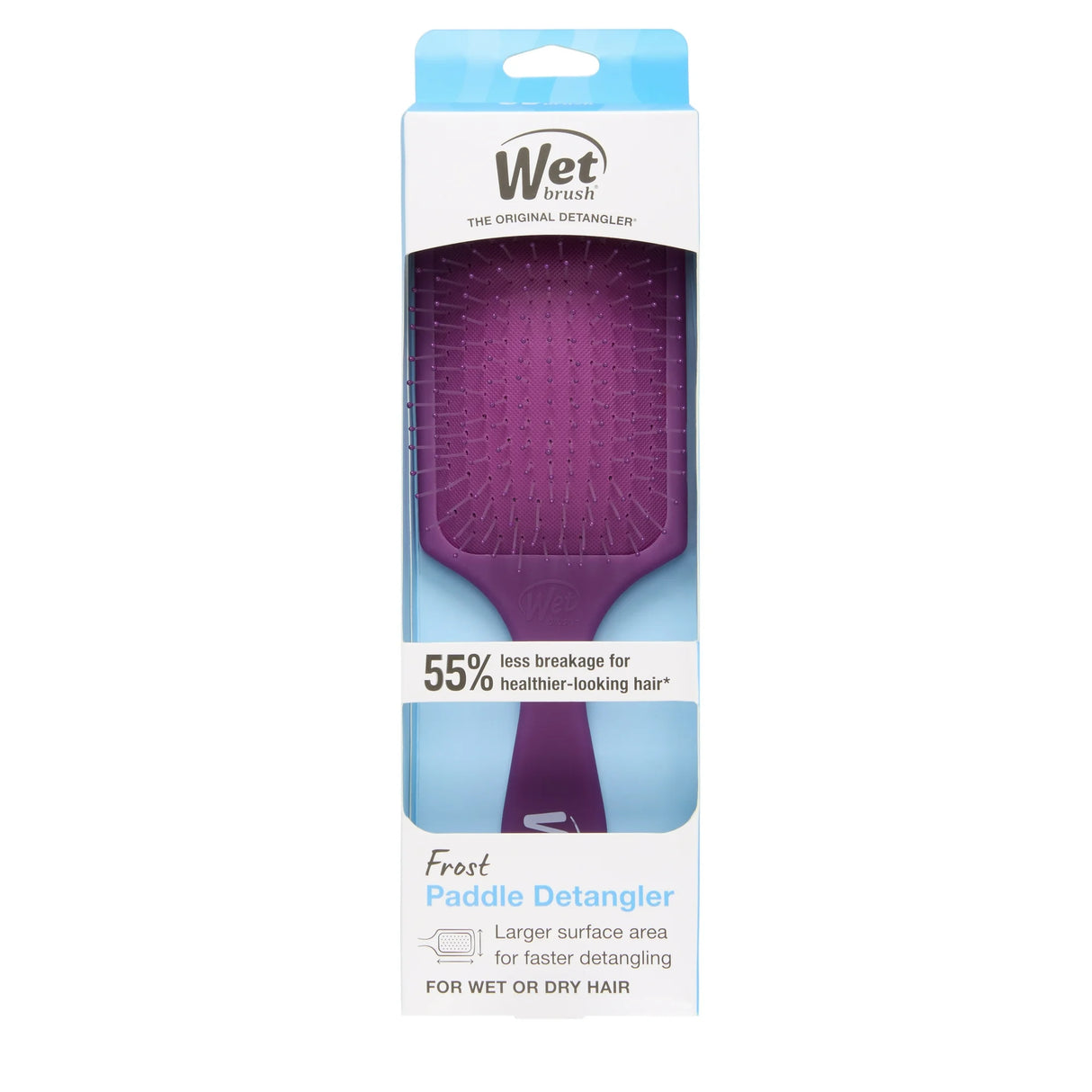 Wet Brush Paddle Detangler Hair Brush - Frost Purple-736658449389-LR-359887-1-LR eShop