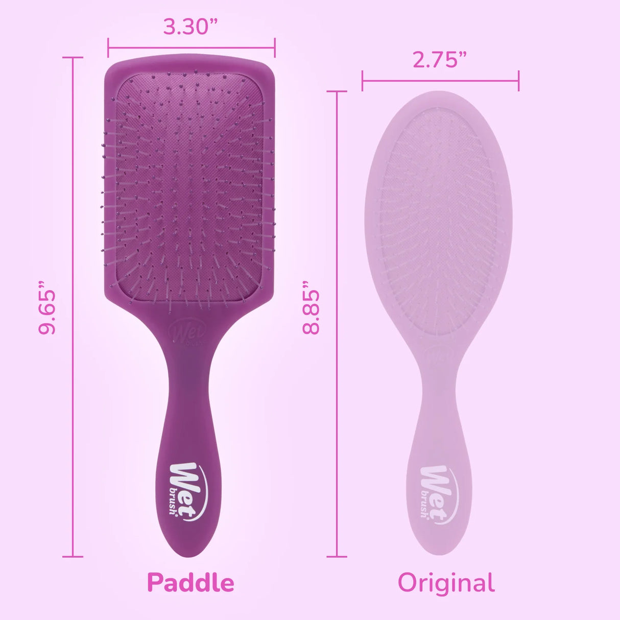 Wet Brush Paddle Detangler Hair Brush - Frost Purple-736658449389-LR-359887-6-LR eShop