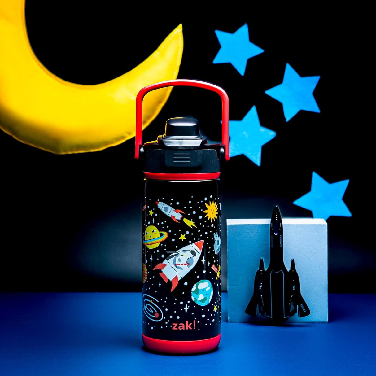 Zak Stainless Steel Vacuum Bottle - Spaceships, 14 oz-707849173901-LR-354938-3-LR eShop