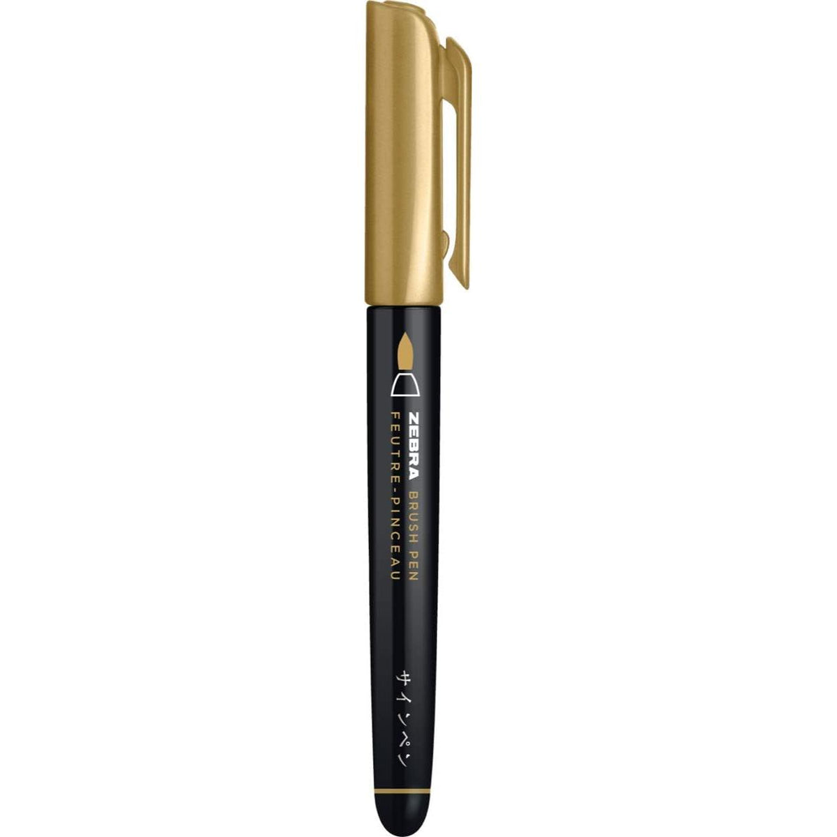 Zebra Medium Point Metallic Brush Pen - Assorted Metallics, 3 count-045888016033-LR-331079-2-LR eShop