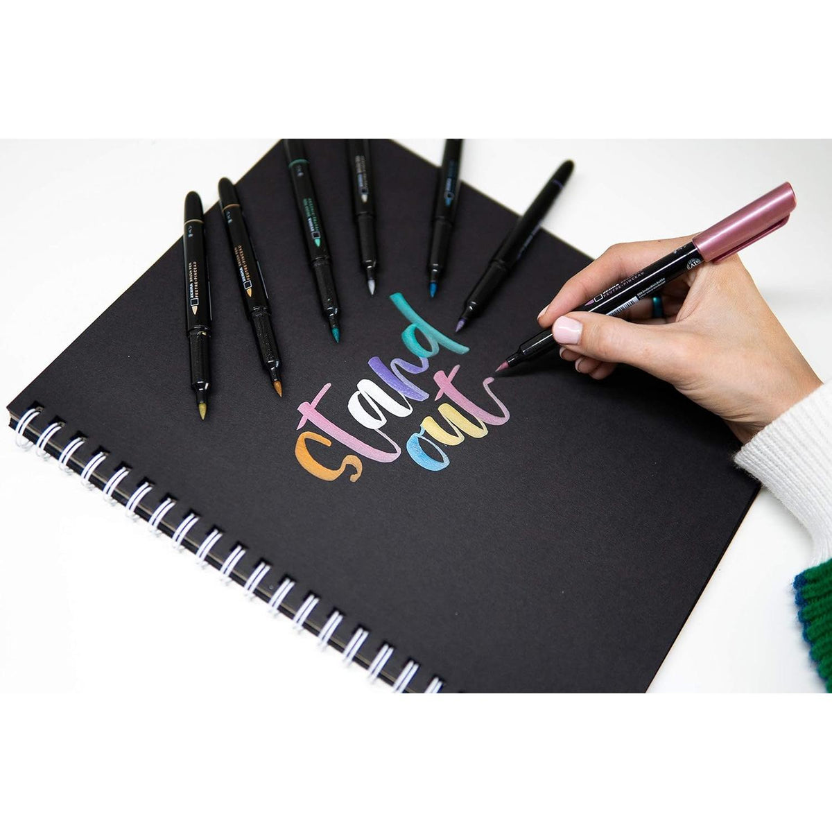 Zebra Medium Point Metallic Brush Pen - Assorted Metallics, 3 count-045888016033-LR-331079-4-LR eShop