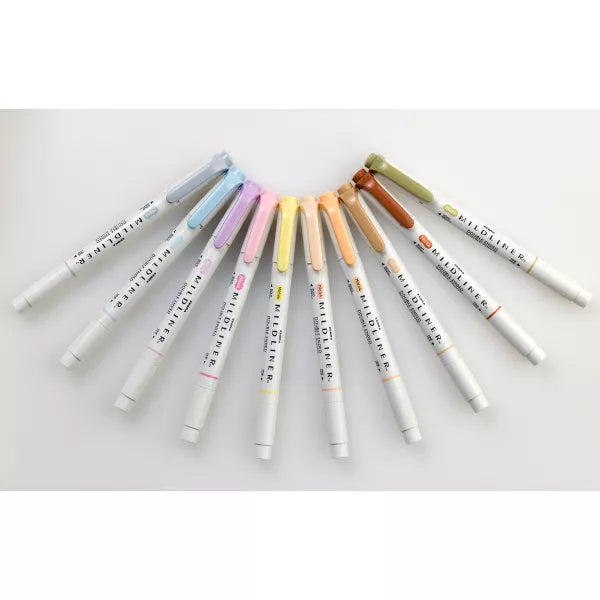 Zebra Midliner Double Ended Art & Stationary Markers - Assorted Neutrals, 10 pack-045888787018-LR-358290-2-LR eShop