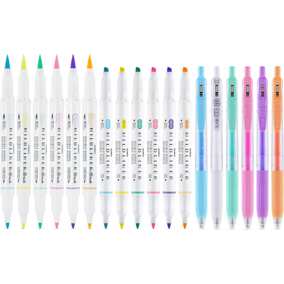 Zebra Pen Journaling and Lettering Set - Assorted Pastels, 18 pack-045888760189-LR-358288-2-LR eShop