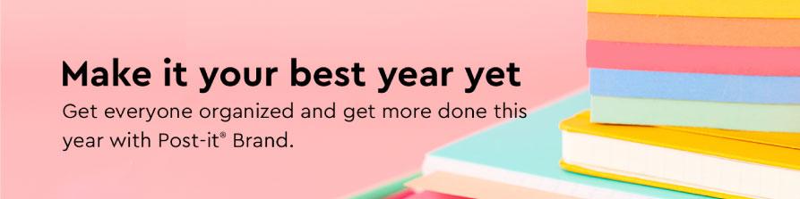 Vibrant stack of Post-it notes and notebooks, ideal for business organization and productivity.