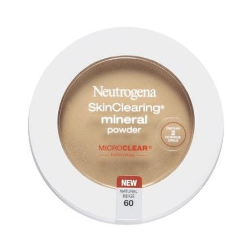 Neutrogena SkinClearing Mineral Acne Powder, Natural Beige 60, .38 oz