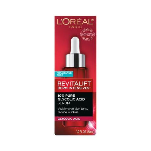 L'Oreal Paris Revitalift Derm Intensives 10% Pure Glycolic Acid Face Serum, , 1 oz.