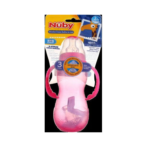 NUBY 3STG BOTTLE TO CUP 11OZ