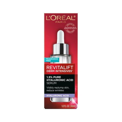 L'Oreal Paris Revitalift Derm Intensives Hyaluronic Acid Face Serum, , 1 fl. oz.