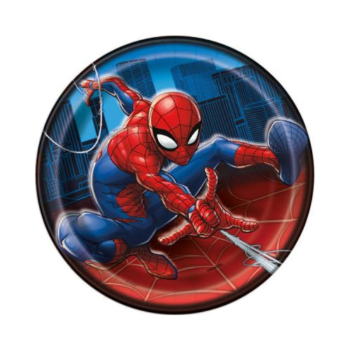 SPIDERMAN 7" PLATE 8CT