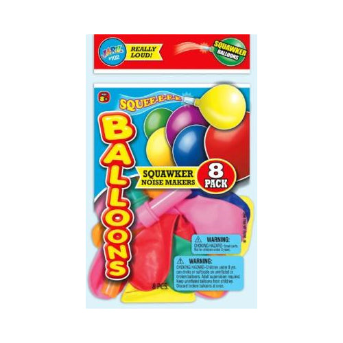 8 SQAWKER BALLOONS