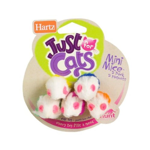 HARTZ MINI MICE CAT TOY 5PK