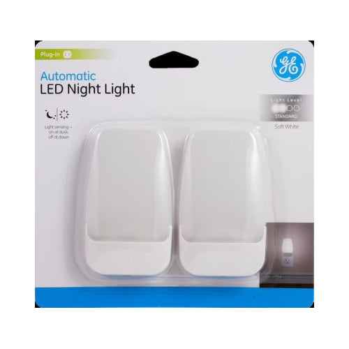 LED NIGHT LIGHTWHITE SHADE 2PK