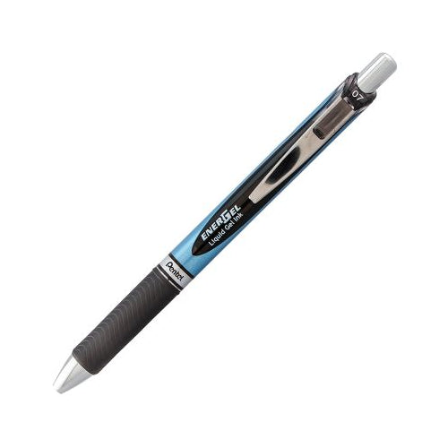 EnerGel RTX Retractable Liquid Gel Pen, (0.7mm) Needle Tip, Medium Line, Black Ink