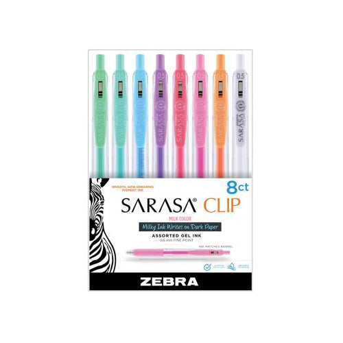 SARASA CLIP RT MILK COLORS 8PK