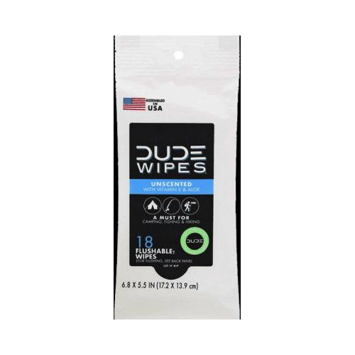 DUDE FLUSHABLE WIPES UNSC 18CT