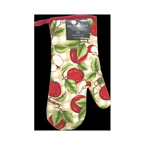 OVEN MITT JM RED APPLES