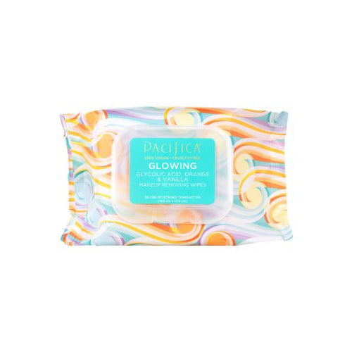 Pacifica 30419 Glowing Makeup Removing Wipes 30 ct