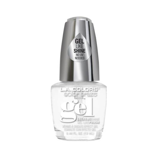 L.A. Colors Color Craze Extreme Shine Gel Nail Polish - Frosting, 0.44 fl oz