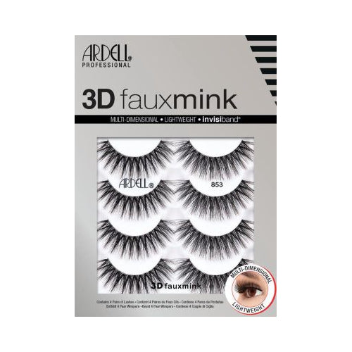 ARD LASHES 3D FAUX MNK 853 4PK