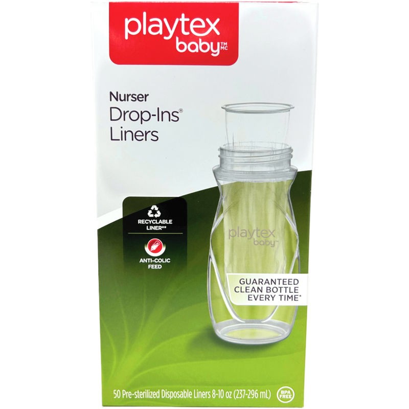 Playtex Baby 8oz Nurser Disposable Drop-Ins Liners 50 Count