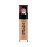 L'Oreal Paris Infallible 24 Hour Fresh Wear Foundation, Lightweight, Golden Amber, 1 oz.