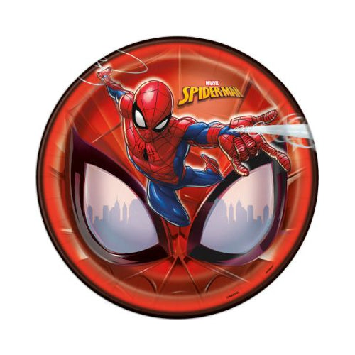 SPIDERMAN 9" PLATE 8CT