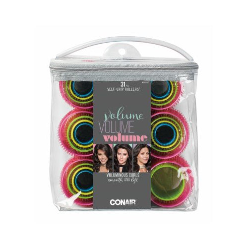 Conair Self Grip Rollers, Assorted Sizes, 31 CT