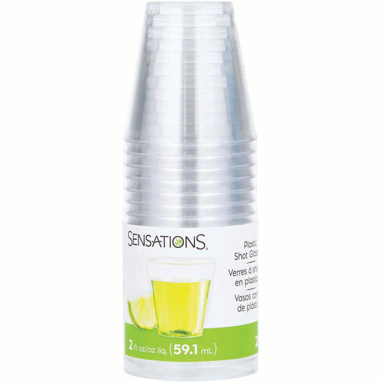 SENSATIONS Plastic Shot Glasses - Clear, 2 oz-092352988204-LR-354350-1-LR eShop