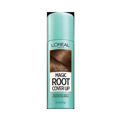 L'Oreal Paris Magic Root Cover Up Gray Concealer Spray, Light Brown, 2 oz.