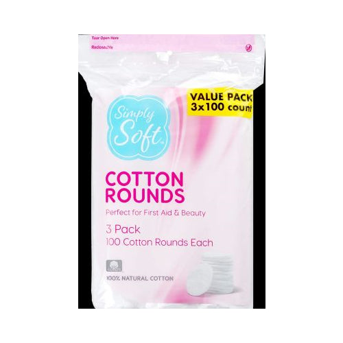 SS COTTON ROUNDS 3X100 CT