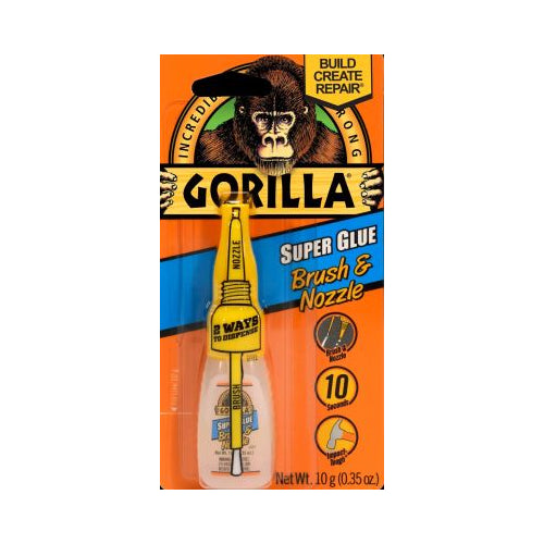 Gorilla Super Glue with Brush & Nozzle .35oz