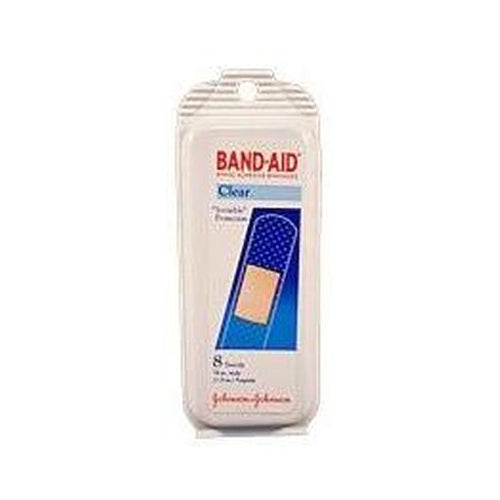 BANDAID 8'S CLEAR STRIPS