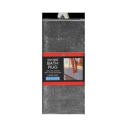 POLYESTER BATH RUG GRAY