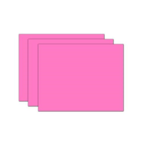 Pacon(R) Peacock(R) 100% Recycled Railroad Board, 22in. x 28in., 4-Ply, Pink, Pack Of 25 Sheets