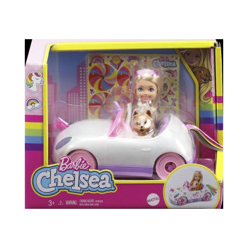 BARBI CHELSE DOLL AND CAR